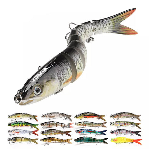 10/14cm Sinking Wobblers Fishing Lures Jointed Crankbait Swimbait 8 Segment Hard Artificial Bait For Fishing Tackle Lure